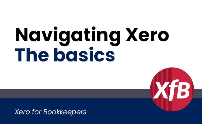 Navigating Xero – the basics